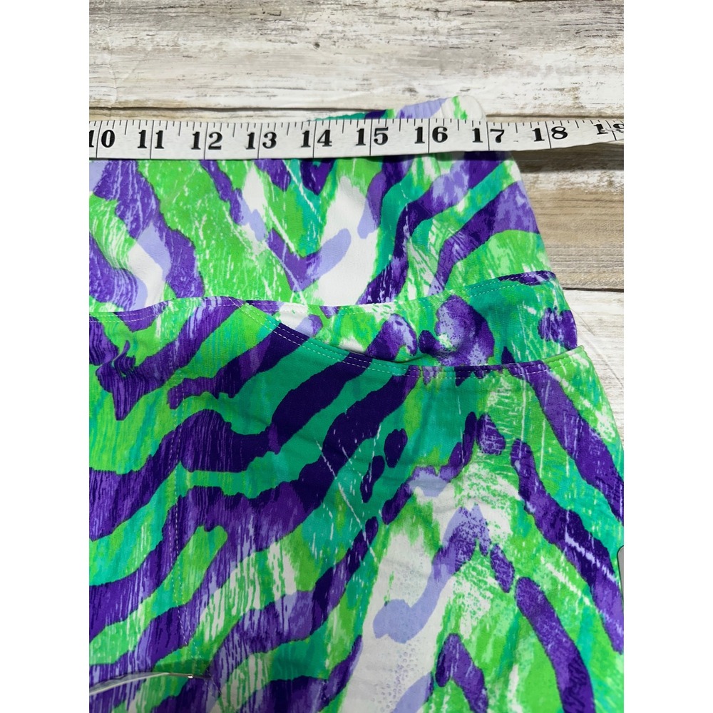 IBKUL Summer Safari Lav Jade IceFil Straight Skort UPF 50+ Purple Green XL NEW - Picture 7 of 8